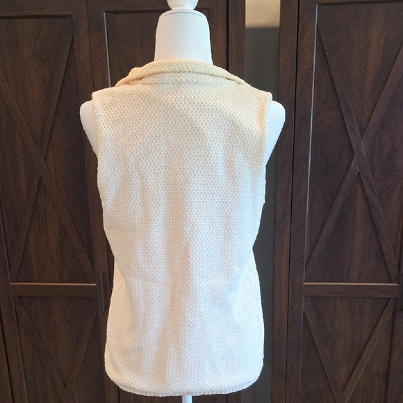 Talbots Women's Cream Sweater Vest - Picture 6 of 6
